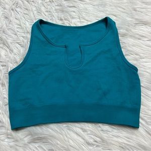 Teal Crop Top